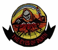 AufnäHer Patch Sensenmann Eyes Of Death 9,5 X 8 Cm