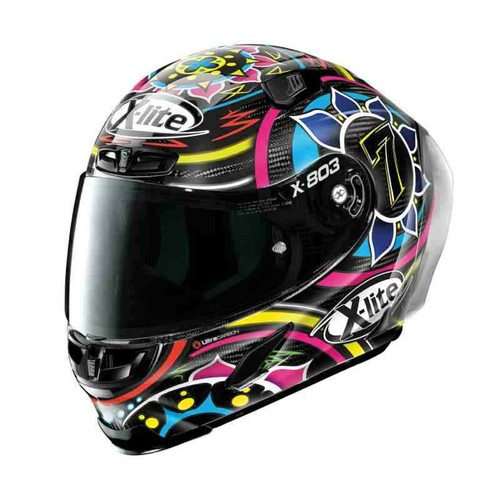 NEW XLITE X-LITE X803 RS CARBON CHAZ DAVIES REPLICA MOTORCYLE MOTORBIKE  HELMET | eBay