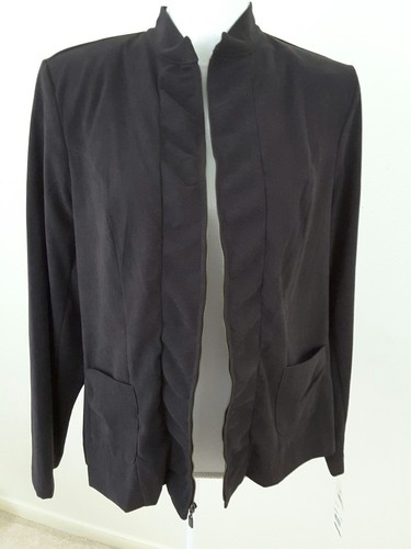 Elementz~Women's Size L~Dark Brown Zip Up Light Jacket NWT $46.00 - Picture 6 of 9