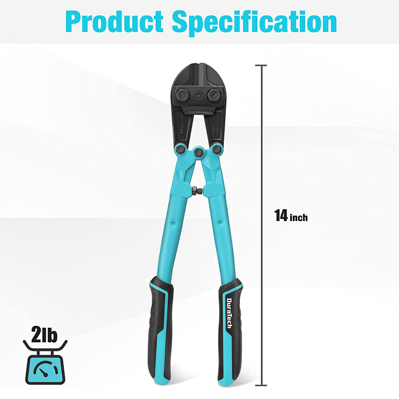 DURATECH 14" Heavy Duty Bolt Cutter Chrome Vanadium Steel Forged Blade for Rivet
