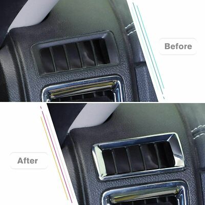 Chrome Center Console Air Vent Trim Covers For Dodge Ram 1500 2010-2017 - Set Of 2 2 thumbnail image
