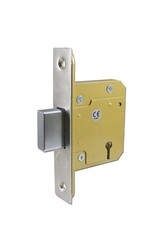 Asec 5 Lever Stainless Steel BS 3621 Door Mortice Deadlock 3" (76mm) AS11316
