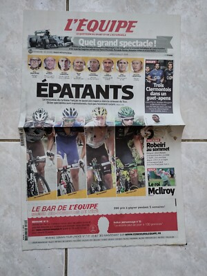 TOUR DE FRANCE Zeitung L'Team 21. JULI 2014 ''EPATANTS''