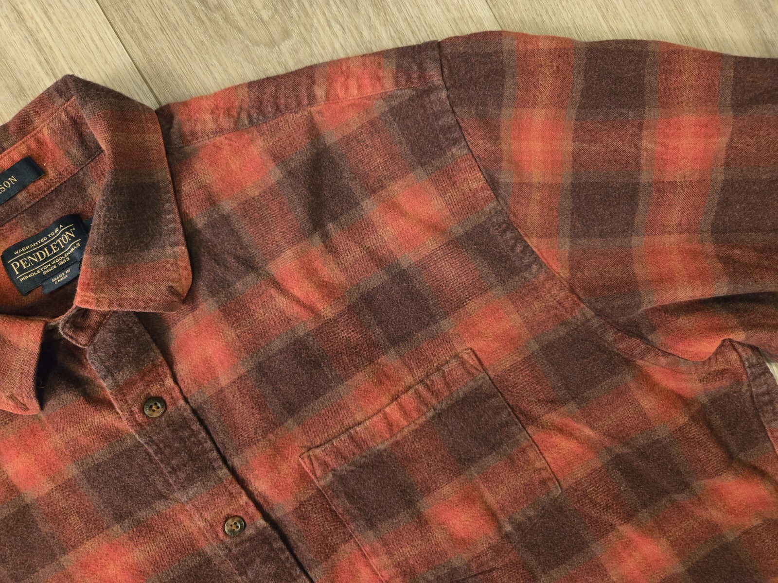 Pendleton Mason Lumberjack Button Up Plaid Flanne… - image 7