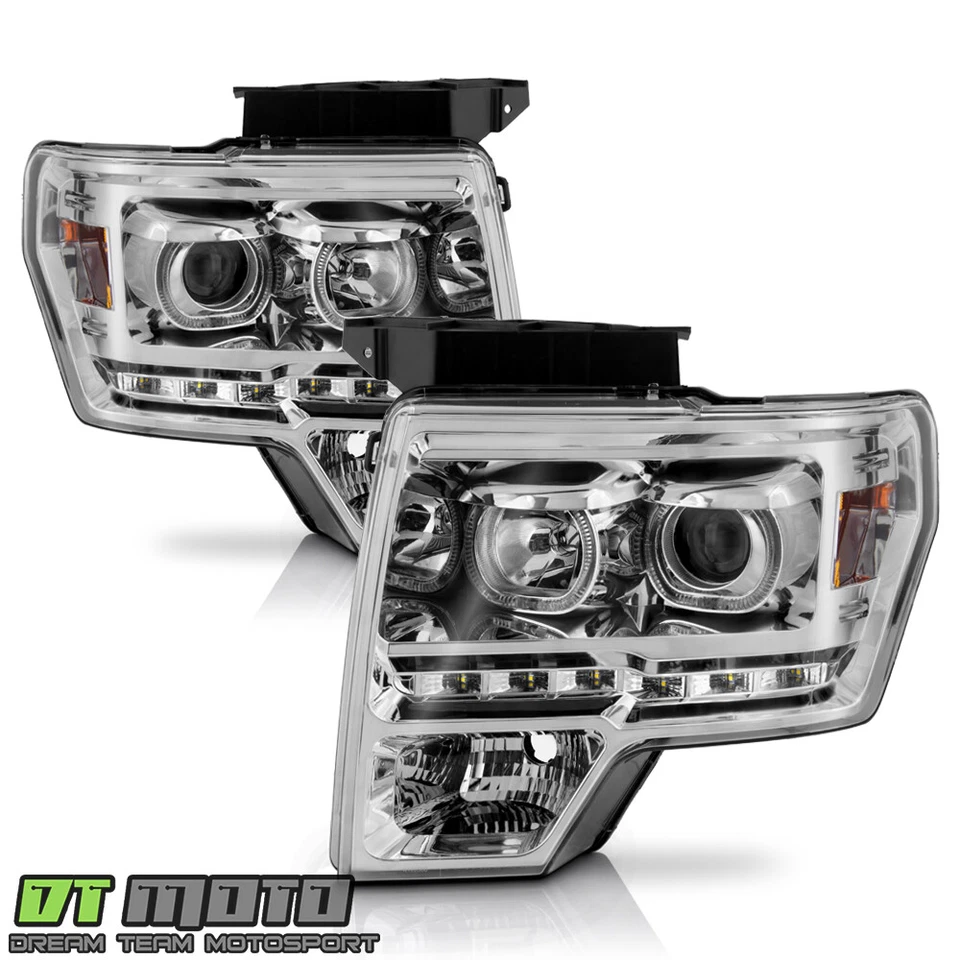 Faros proyectores LED halo Ford F150 2009-2014 09 10 11 12 13 14 faros Foto 3 de 4