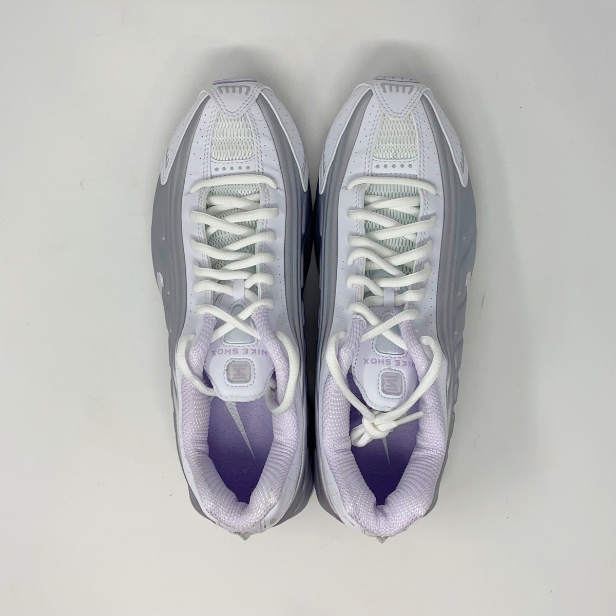 Nike Shox R4 'Barely Purple' Silver White Sneakers, Size BNIB