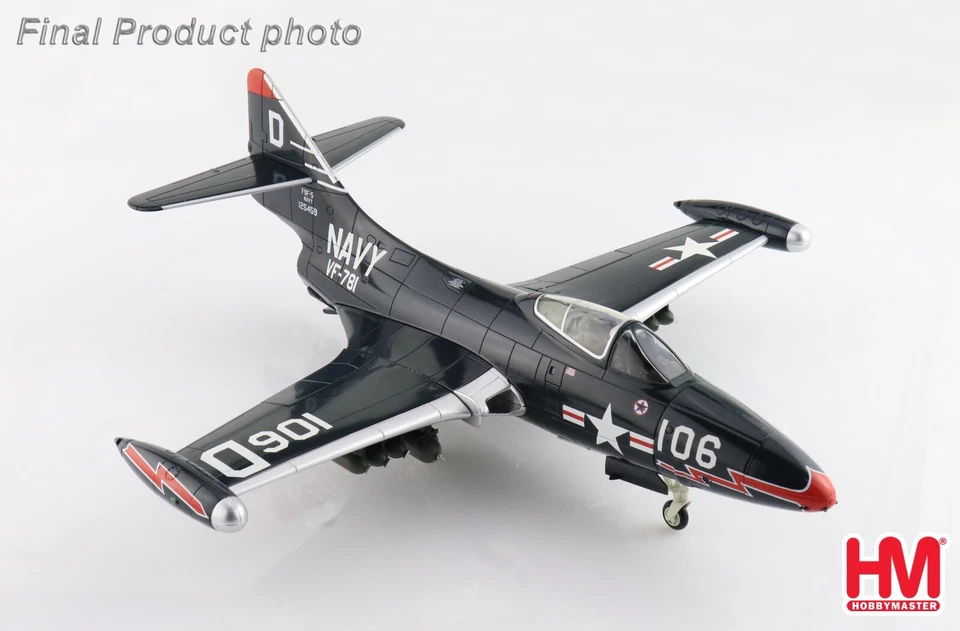 Hobby Master 1/48 HA7210B F9F-5 Panther, USN VF-781 Pacemakers, "MIG-15s Killer" - Image 3 of 4