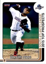 2015 South Atlantic League Top Prospects #21 Ricardo Pinto Venezuela VZ Card