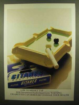 1979 Gitanes Cigarettes Ad - Pool
