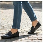 Lauren Ralph Lauren Brynn Loafers Womens 7.5 Black New Leather Driver Shoes