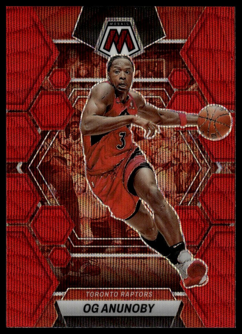 2022-23 Panini Mosaic - OG Anunoby Red Wave #136