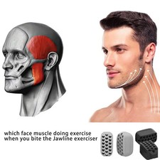 Jawline Exerciser Silicone Fitness Ball   Fac...