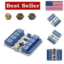 Professional USB 10A 8-Channel Relay Board - 12V SPDT for Advanced Automation