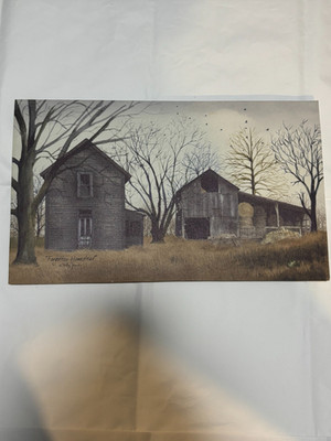 FORGOTTEN HOMESTEAD by Billy Jacobs 15x21 Weathered Farm Barn WALL ART
