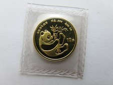 1984 1/10 oz Gold China panda mint sealed 10 yuan Chinese coin 5500.00 per troy oz