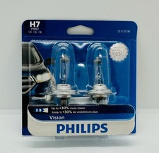 Philips H7 Vision Upgrade Headlight Bulb With Up To 30 More Vision 2 Pack