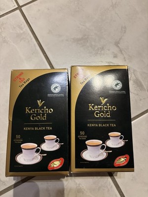 Kericho Gold Kenya Black Tea 2 X 50 String Tag Tea Bag Vakuum Verpackt