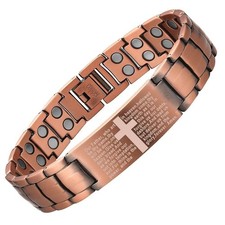 3X Ultra Strength Magnetic Copper Bracelet Vintage Copper Men's Therapy Energy