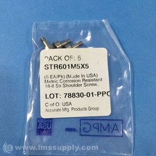 Accurate Manufactured Products Group Str601m5x5 Bag Of 5 Screws Fnfp Accurate Manufactured Products Group Str601m5x5 Bag Of 5 Screws Fnfp