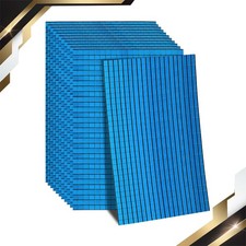 7200 PCS Glass Mirrors Disco Ball Tiles Self-Adhesive Blue 5x5mm 12 Sheet