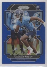 2021 Panini Prizm Rookie Blue Prizm Caleb Farley #375 02ih
