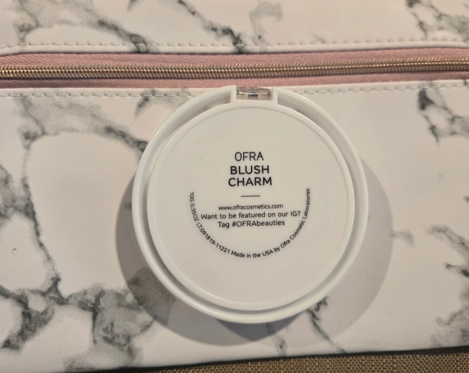 Ofra Cosmetics Rubor en Dije 10g 0.35 OZ Nuevo Sin Caja Bolsa Ipsy Mármol Gratis Foto 2 de 2