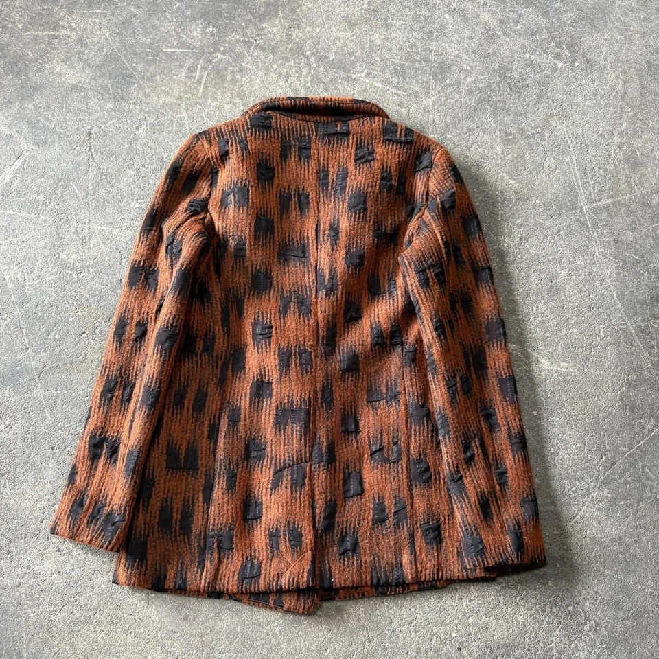 New Anthropologie Keris Knit Blazer Jacket Womens S Brown Orange Current Air - Image 3 of 4