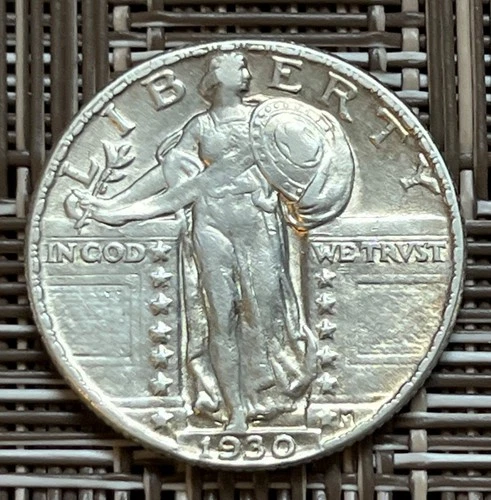 1930 Standing Liberty quarter, high grade