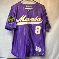 Headgear Classics Mamba Baseball Jersey Kobe Bryant Purple Men’s Small Lakes NWT