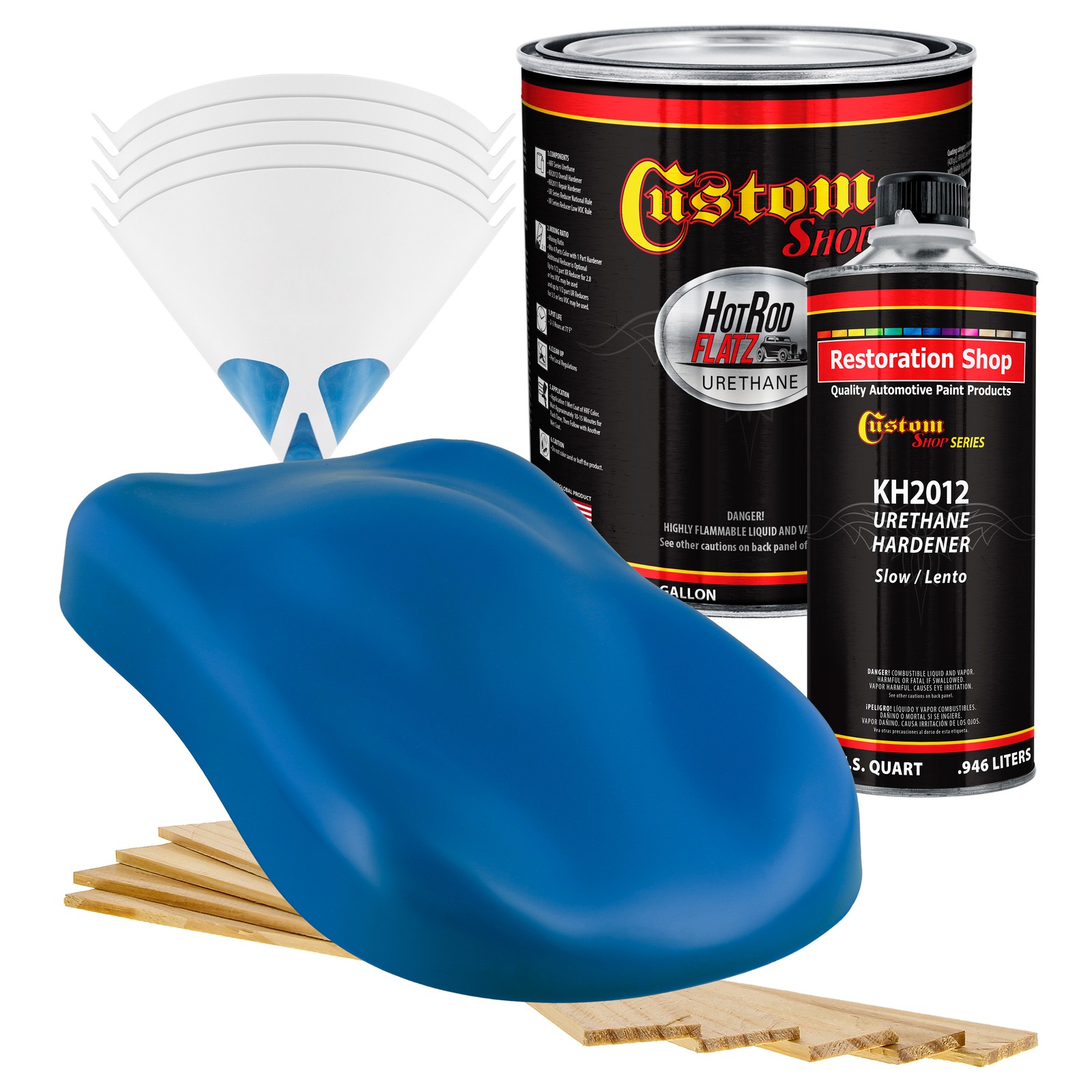 HOT ROD FLATZ Coastal Highway Blue Gallon Urethane Auto Paint Kit
