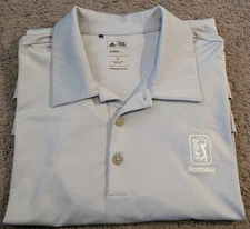 Adidas TPC Scottsdale Waste Management Gray Golf Polo Men's Medium