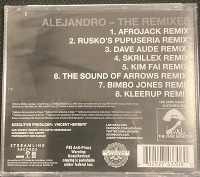 Lady Gaga   Alejandro (The Remixes) - CDs Maxi-Single 8 Tracks  2010 USA -SEALED