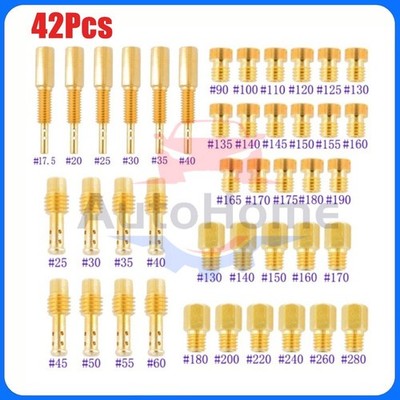 42pc Carburetor Main Pilot Slow Jet for Mikuni TM24 TM32 TM34 TM35 TM36 TM38 TMX