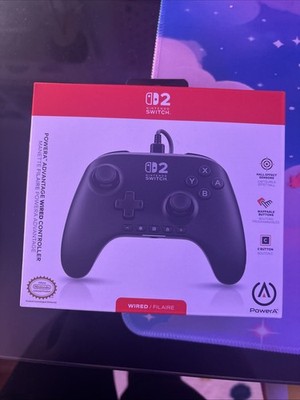 Genuine PowerA Advantage Wired Controller for Nintendo Switch 2 - Black NEW