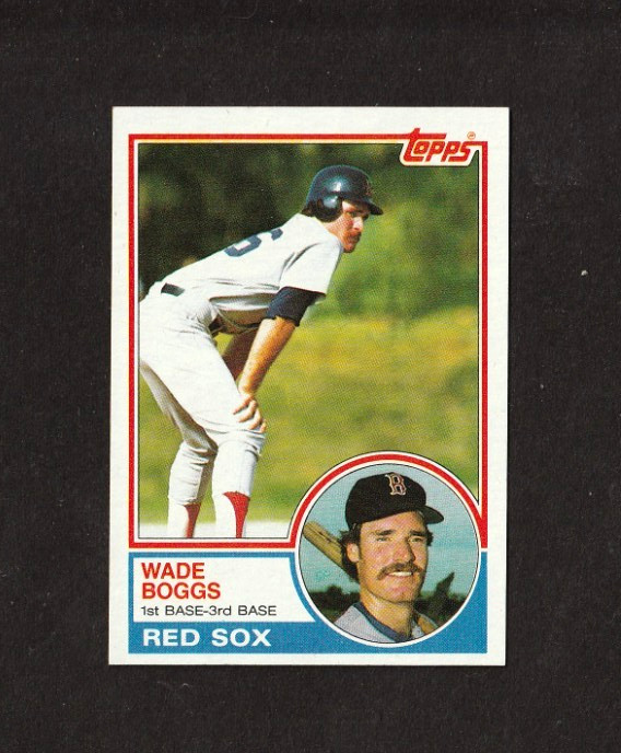 1983 Topps Baseball Wade Boggs #498 HOF Rookie Nm/Mt