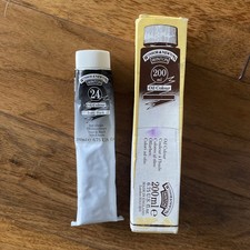 Vintage Winsor Newton Winton Oil Color Colour Paint 200mL 6.75 oz Ivory Black 24