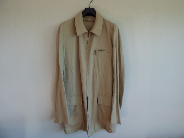Vtg S/S 1995-Armani Collezioni-Linen Mix-Lightweight-Trench Jacket-Osti-Rare image 3