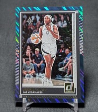 Alysha Clark Light Blue Lava Holo Foil /75 2025 Donruss WNBA #60 Las Vegas Aces