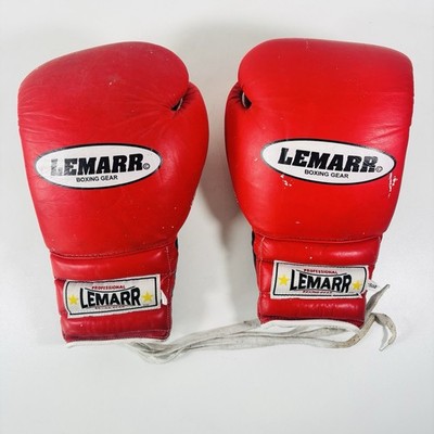 LEMARR ULTIMATE PRO MK 11 Boxhandschuhe 16oz Paar Edition rot Schnürung bequem