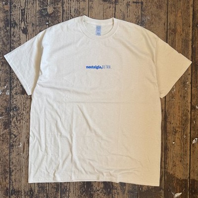 Actual Fact Embroidered Nostalgia Ultra Rap Hip Hop Sand Tee T-Shirt