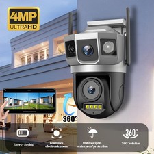 Wireless WiFi IP Security Camera V380 Pro APP Control Dual Lens PTZ CCTV Outdoor