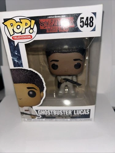 Funko Pop! Animation Vinyl Figure Stranger Things #548 Ghostbuster Lucas NIB