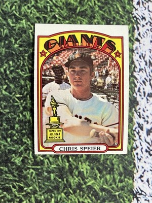 1972 Topps Baseball Chris Speier #165 San Francisco Giants EX Low Shipping 