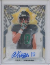 2025 Leaf Trinity Clear Silver #CANK1 Noah Knigga 3/3 Auto RC Rookie