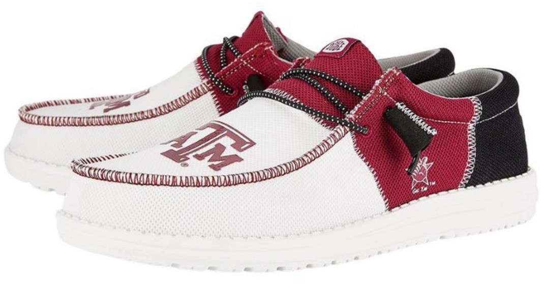 Hey Dude Wally Tri Texas A & M Aggies Men\'s Size 10 Shoes Slip Ons Sneaker HEYDUDE Men Men main image 2