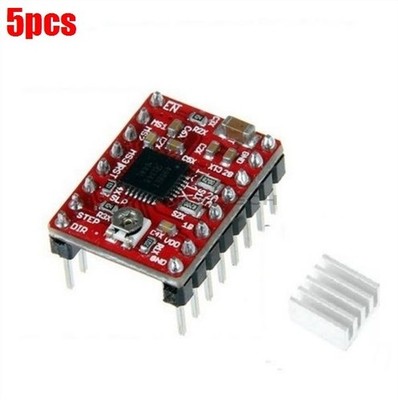 5Pcs 3D Printer Polulu Stepstick Ramps Reprap Stepper Motor Driver Module A49 nu