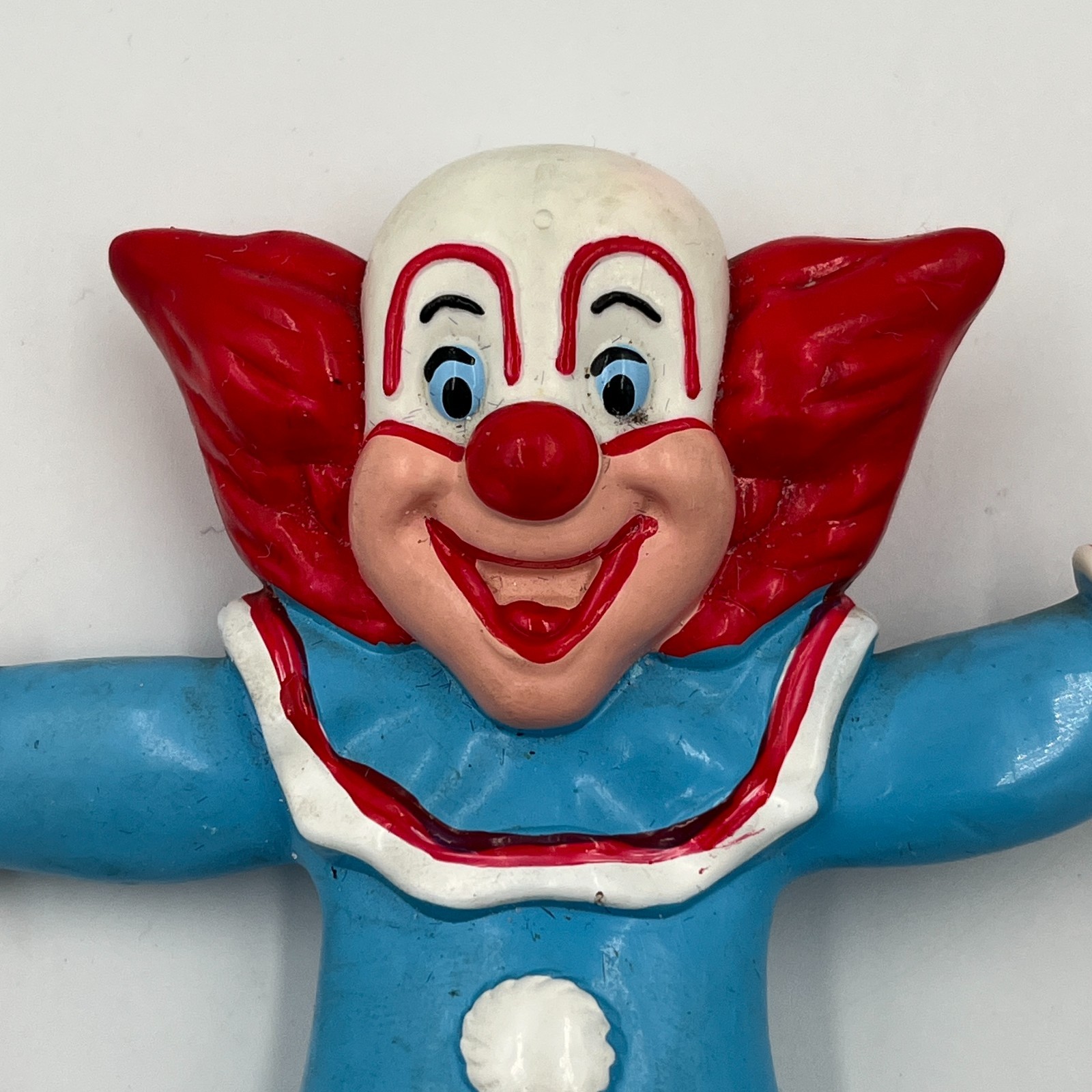 Larry Harmon's Bozo The Clown 1987 Bendable Rubber 6" Tall Toy Figure by Jesco