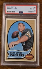 1970 Topps Bart Starr PSA 6, Nicely Centered. Free Shipping!