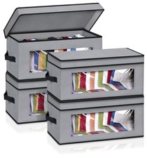 Stackable Hat Organzier for Baseball Caps, 4 PCS Hat Storage 4 Packs Gray