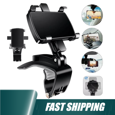 #ad #ad 360° Car Phone Mount Holder Clip Universal For Cell Phone Samsung Galaxy iPhone $6.65